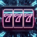 A slot machine with neon lightsAI-generated content may be incorrect.