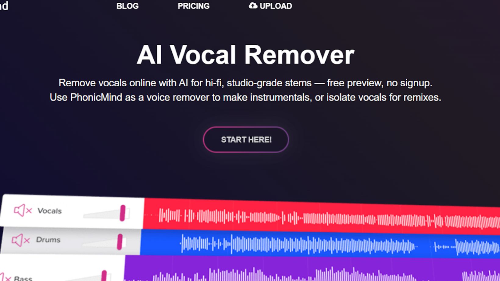  phonicmind vocal remover