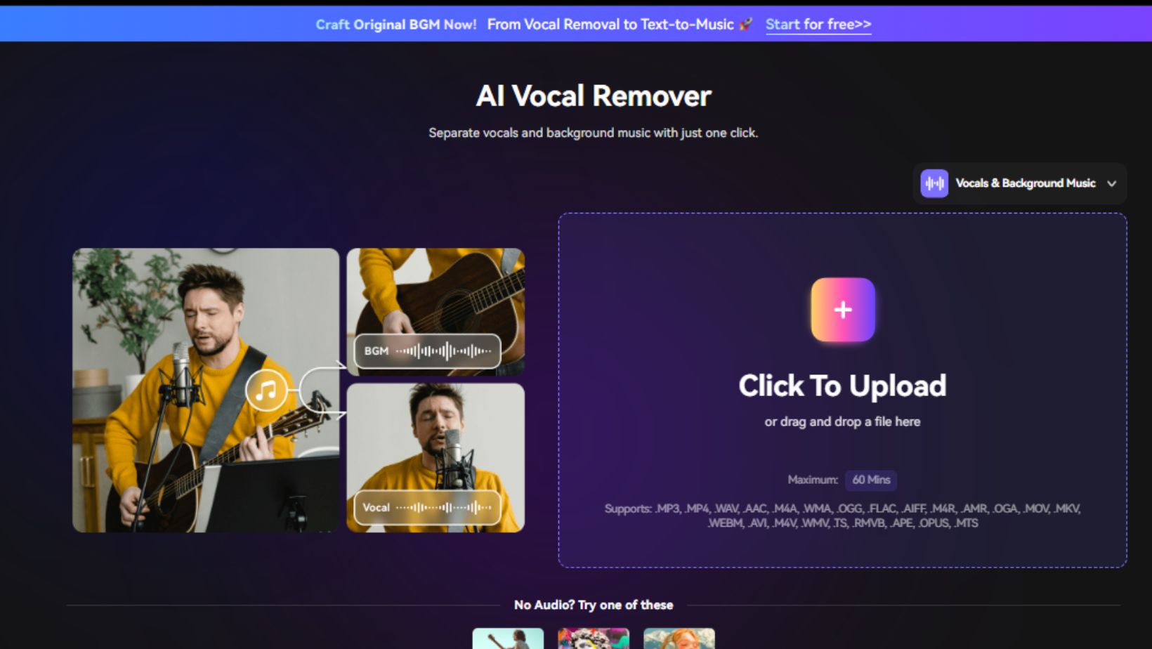 media.io vocal remover