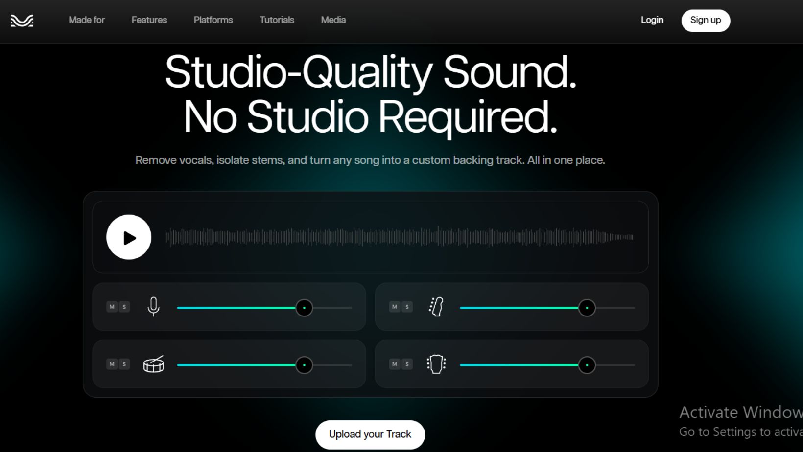 moises.ai vocal remover