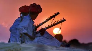 instrumental music first flourished in conjunction with